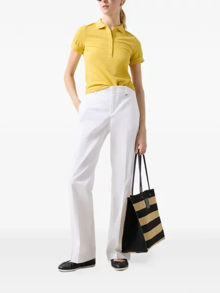 Tricou polo Bogner cu imagine galben