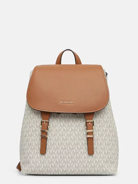 Раница MICHAEL Michael Kors QUINN дамска малък с десен бежово