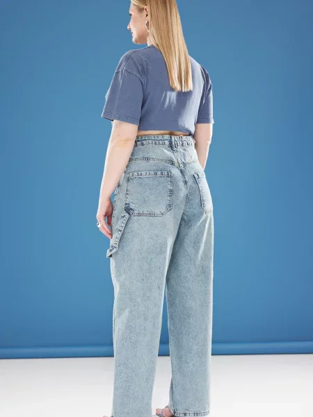 Trendyol Curve Jeans denim albastru