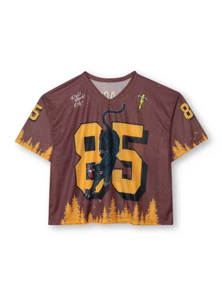 The Rad Black Kids Tricou Anniversary Jersey Brown maro negru