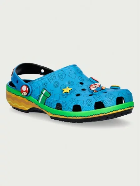 Crocs natikači natikači mule Classic Super Mario Core Clog modra