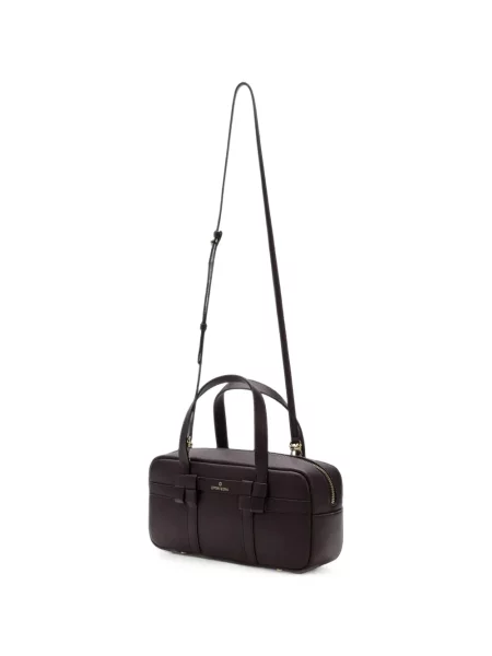 Geantă shopper La Portegna din piele negru