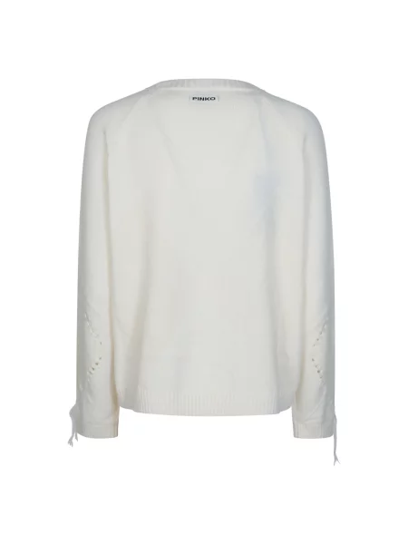 Sweter Pinko z wzorem argyle beżowy