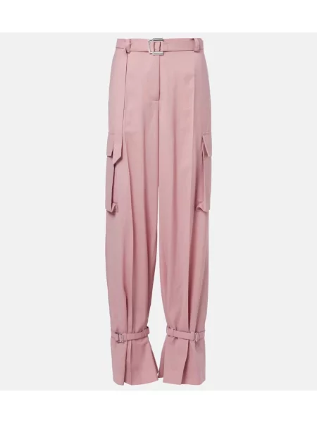 Pantaloni cargo The Attico roz