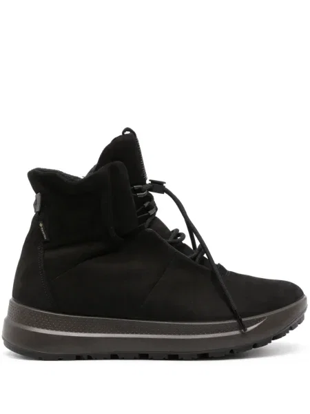 Botine Ecco din piele de căprioară negru