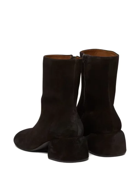 Botine Marsell din piele de căprioară maro