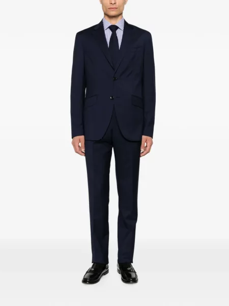 Costum Etro de lână albastru