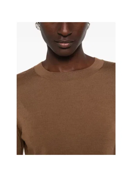 Sweter Max Mara wełniany brązowy