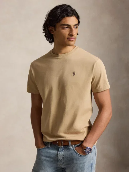 Polo Ralph Lauren Tričko kaki hnedá