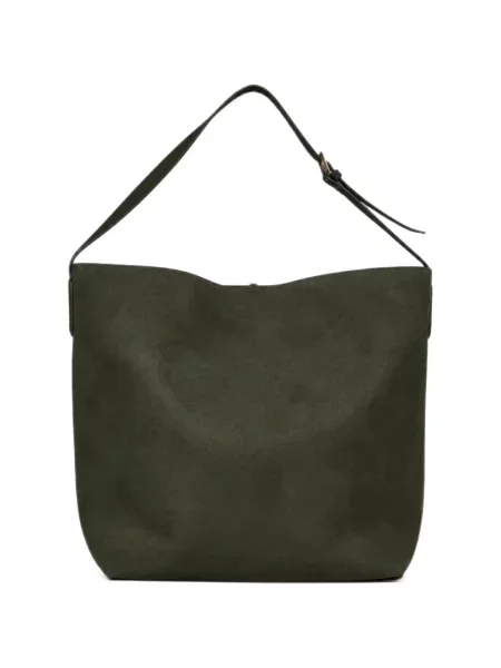 Geantă shopper Themoirè drapată verde