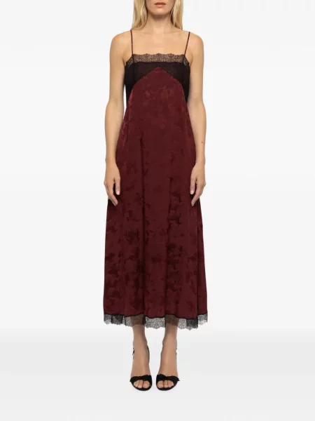 Rochie midi Zadig&voltaire de mătase roșu