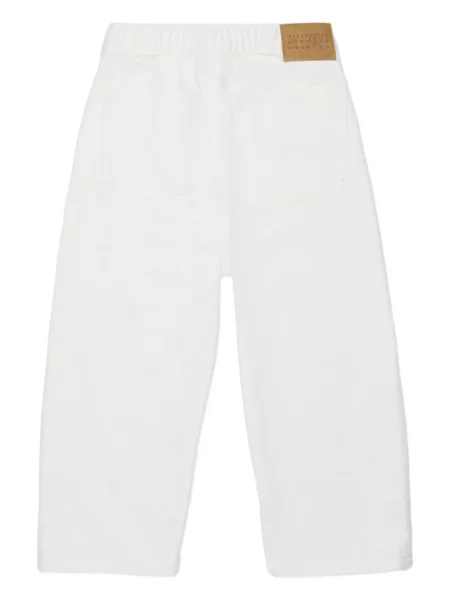 Jeansy dziecięce Mm6 Maison Margiela białe