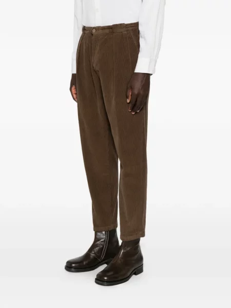 Pantaloni Briglia 1949 de catifea cord maro