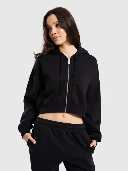 Reebok Bluza Rozpinana Z Kapturem Lilian czarna