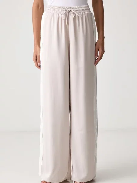 Liu Jo pantaloni wide leg pentru femei bej