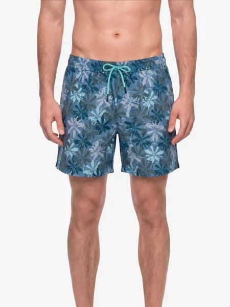 Penti Plavecké šortky PENTI Herren Calm Shorts mit Blumen- und Meermotiv mix barev