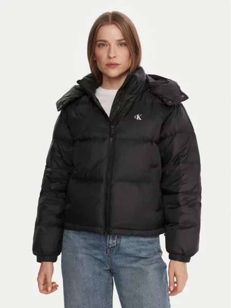 Denim jakna Calvin Klein Jeans črna