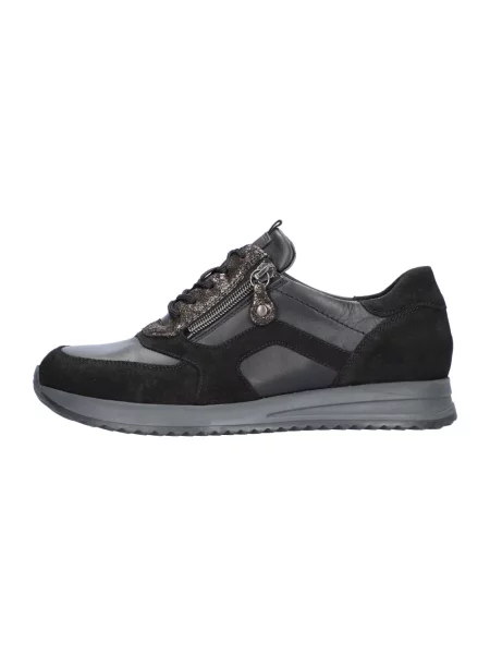 Sneakersy Waldläufer skórzane czarne