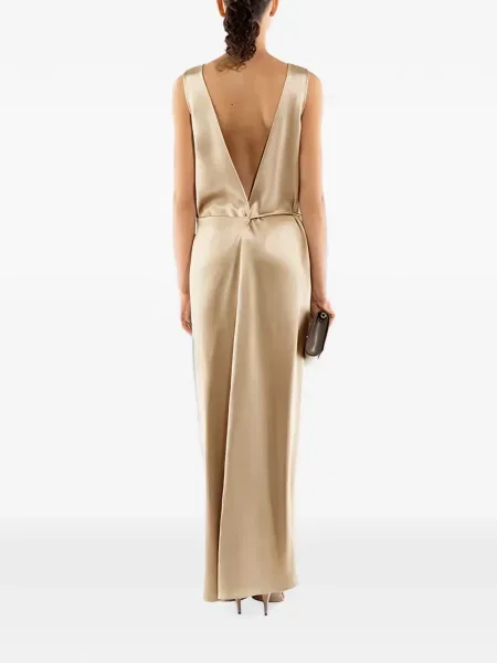 Rochie maxi Ferragamo din satin plic