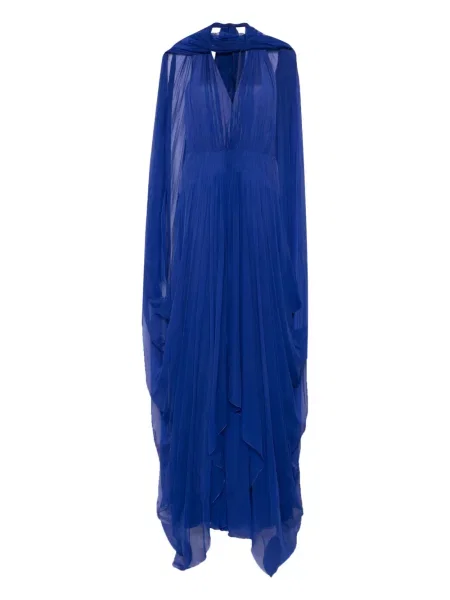 Rochie maxi Alberta Ferretti de costum albastru