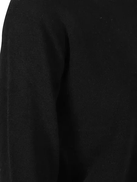 Кашмирен дълго пуловер Wellness Cashmere с кръгло деколте черно
