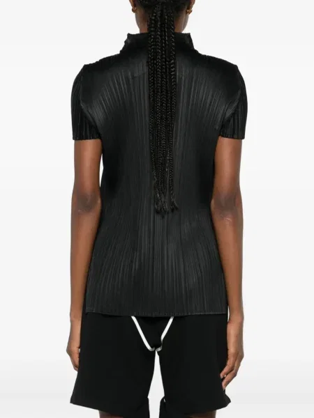 Polo Pleats Please Issey Miyake negru
