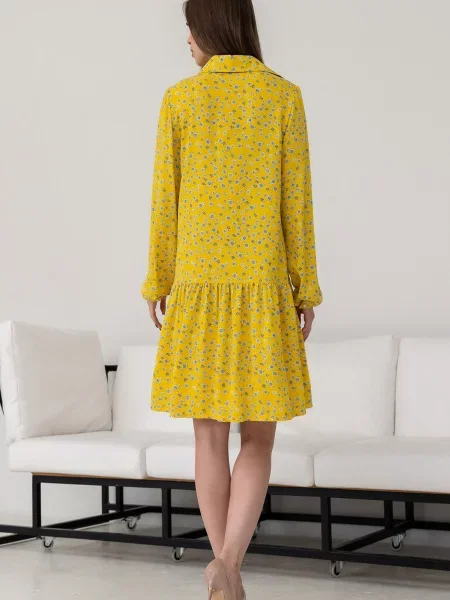 Сукня міні RiMari віскоза/модал жовтий