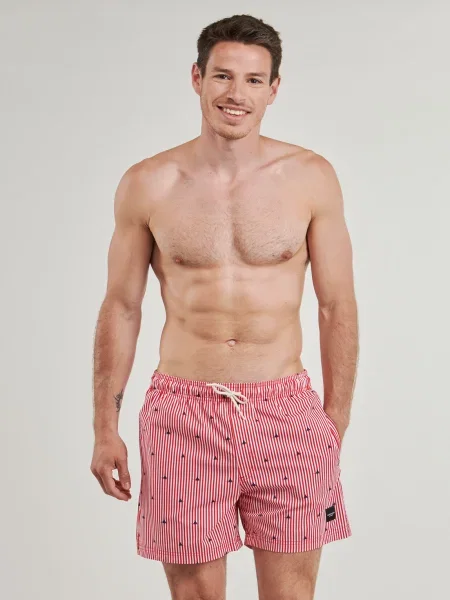Pantaloni Jack & Jones roșu