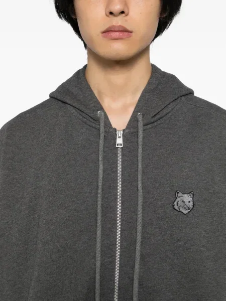 Hanorac cu glugă Maison Kitsune gri