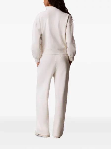 Τρέξιμο παντελόνι Calvin Klein με κέντημα με κορδόνι λευκό