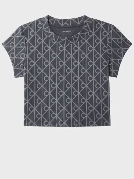 Детская футболка Calvin Klein Jeans серая