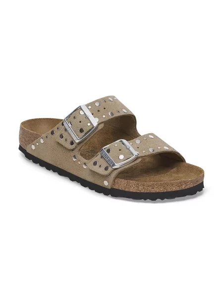 Trampki Birkenstock Arizona Rivets Suede Leather Taupe EUR 38 beżowe