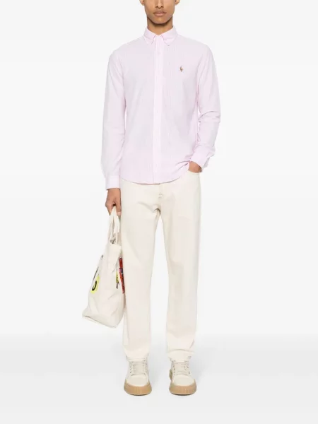 Odgovarati šilterica Polo Ralph Lauren karirana puplin bijela