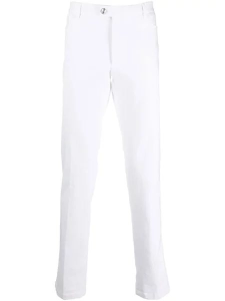 Pantaloni Philipp Plein cu broderie alb