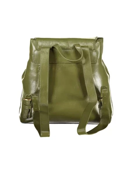 Lniany plecak Valentino By Mario Valentino zielony