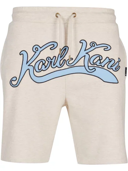 Karl Kani Pantaloni crem / albastru negru