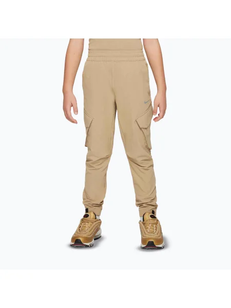 Nike Sportswear City Utility gyermek nadrág ejtőernyős bézs/fekete. Méret: fekete