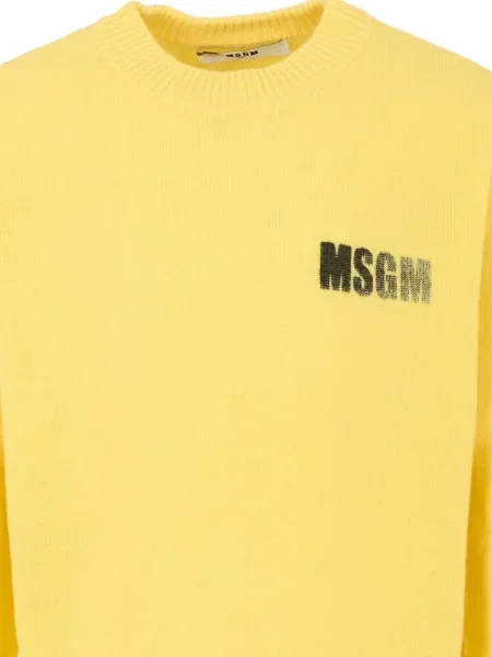 Sweter dziecięcy Msgm żółty