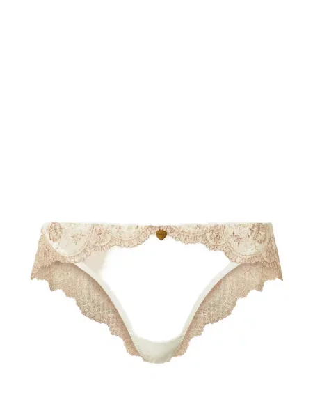 Chiloți brazilieni Twinset cu model floral din dantelă