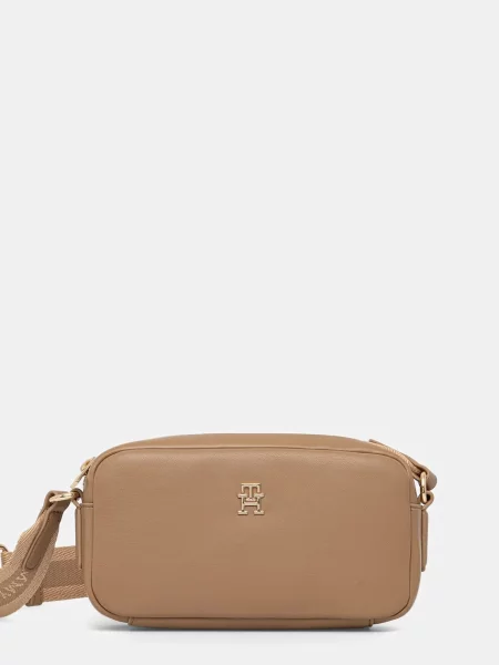 TOMMY HILFIGER Taška cez rameno ESSENTIAL kaki béžová