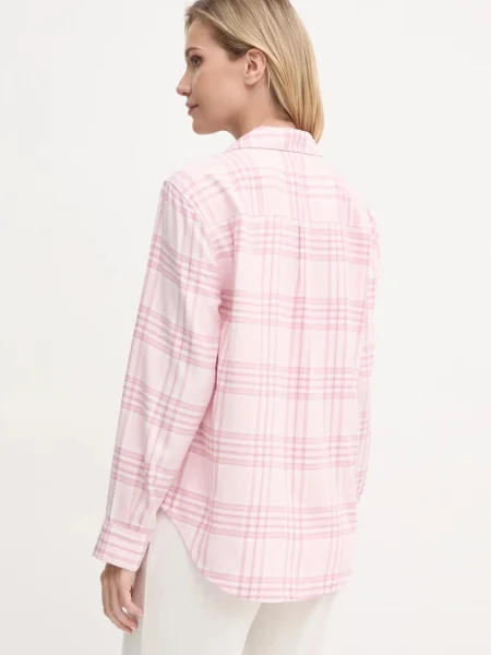 Pyžamová košile Hollister Co. růžová