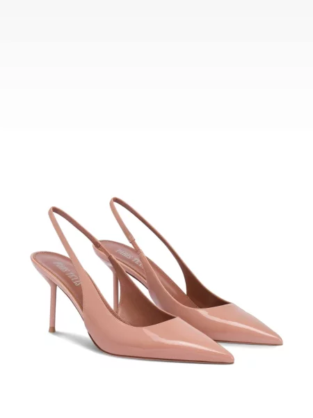 Pantofi cu toc Paris Texas slingback cu bretele roz