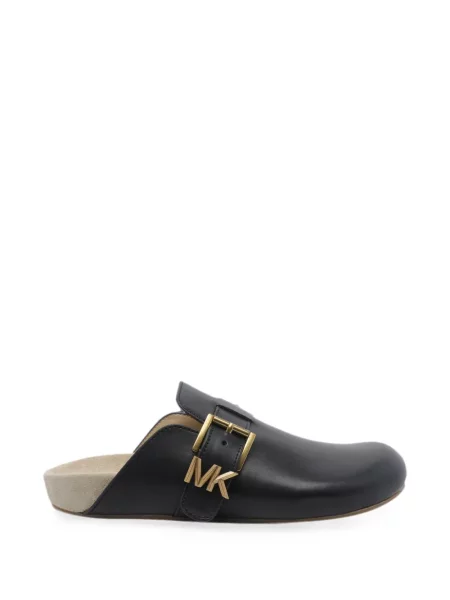 Papuci tip mules Michael Michael Kors cu cataramă negru