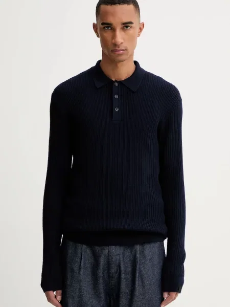 Rag & Bone pulover de lână bleumarin light