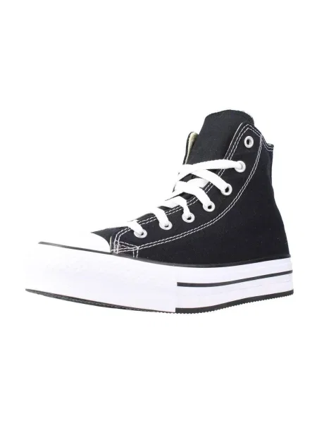 Členkové topánky Converse na platforme čierna