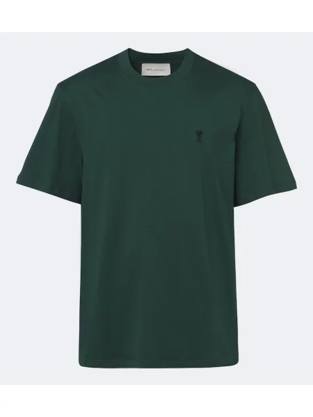 Tricou Ami Paris din jerseu verde