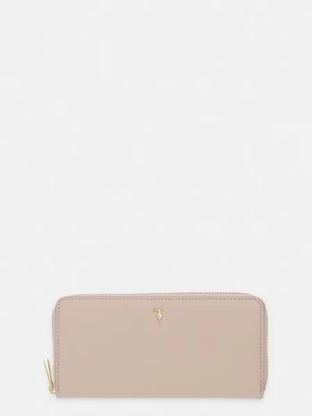 Trussardi portofel de piele bej