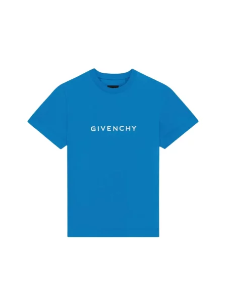 Koszulka Givenchy z logo niebieska