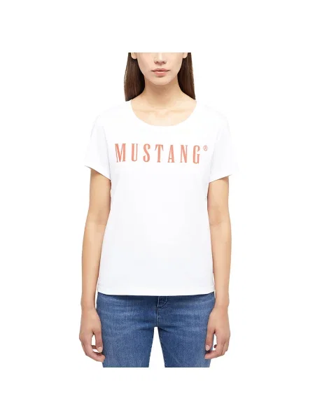 MUSTANG Póló piros / fekete fehér