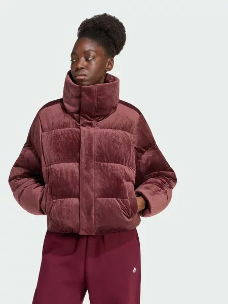 Зимова куртка adidas бордовий комбінований верх